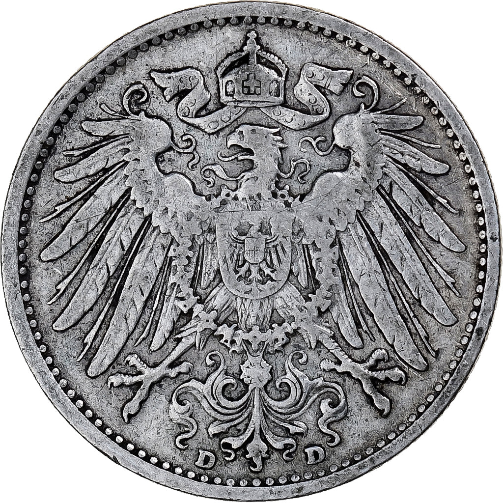 Coin, GERMANY - EMPIRE, Wilhelm II, Mark, 1902, Munich, EF(40-45), Silver, KM:14