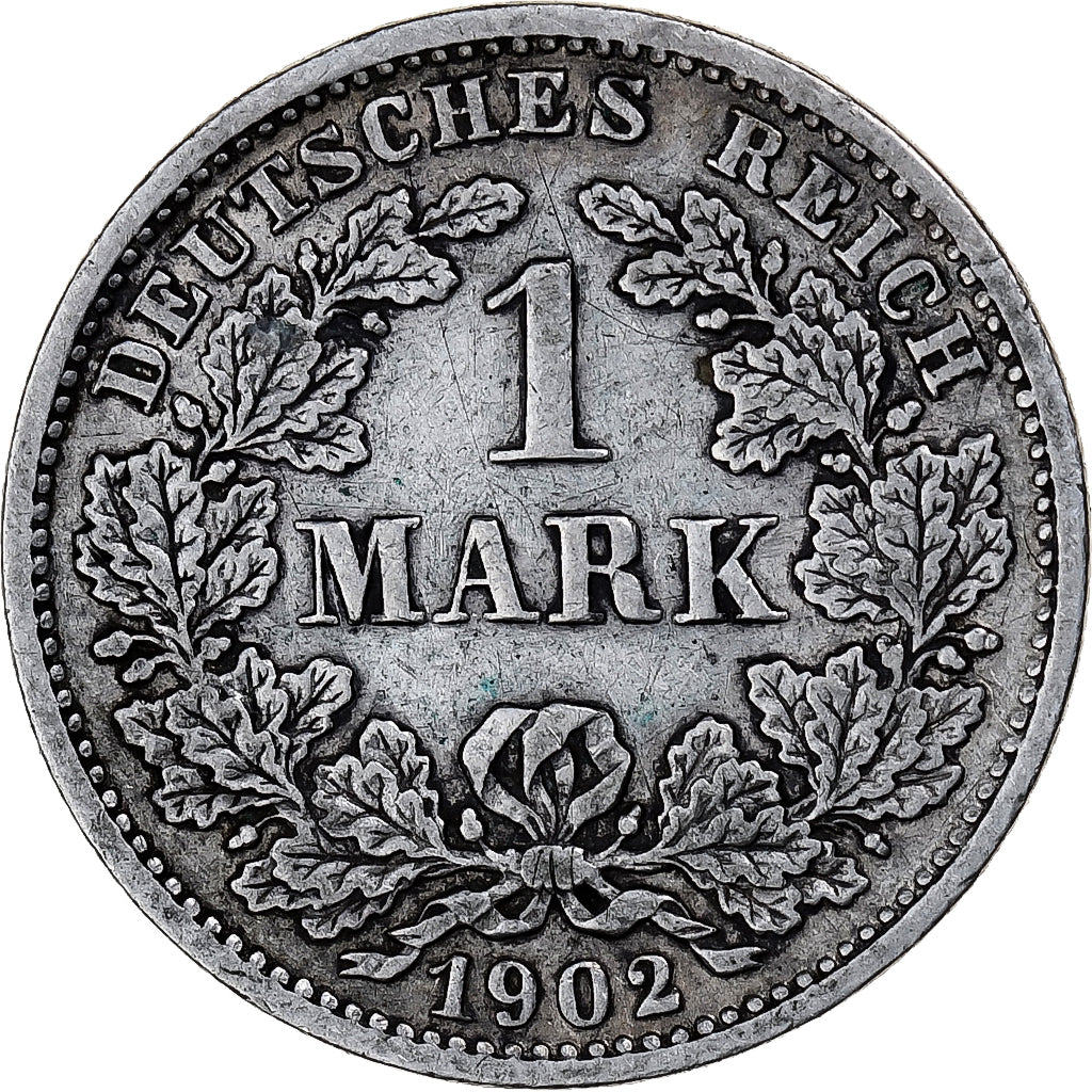 Coin, GERMANY - EMPIRE, Wilhelm II, Mark, 1902, Munich, EF(40-45), Silver, KM:14