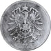 Moneda, ALEMANIA - IMPERIO, Wilhelm I, Mark, 1874, Stuttgart, BC+, Plata, KM:7