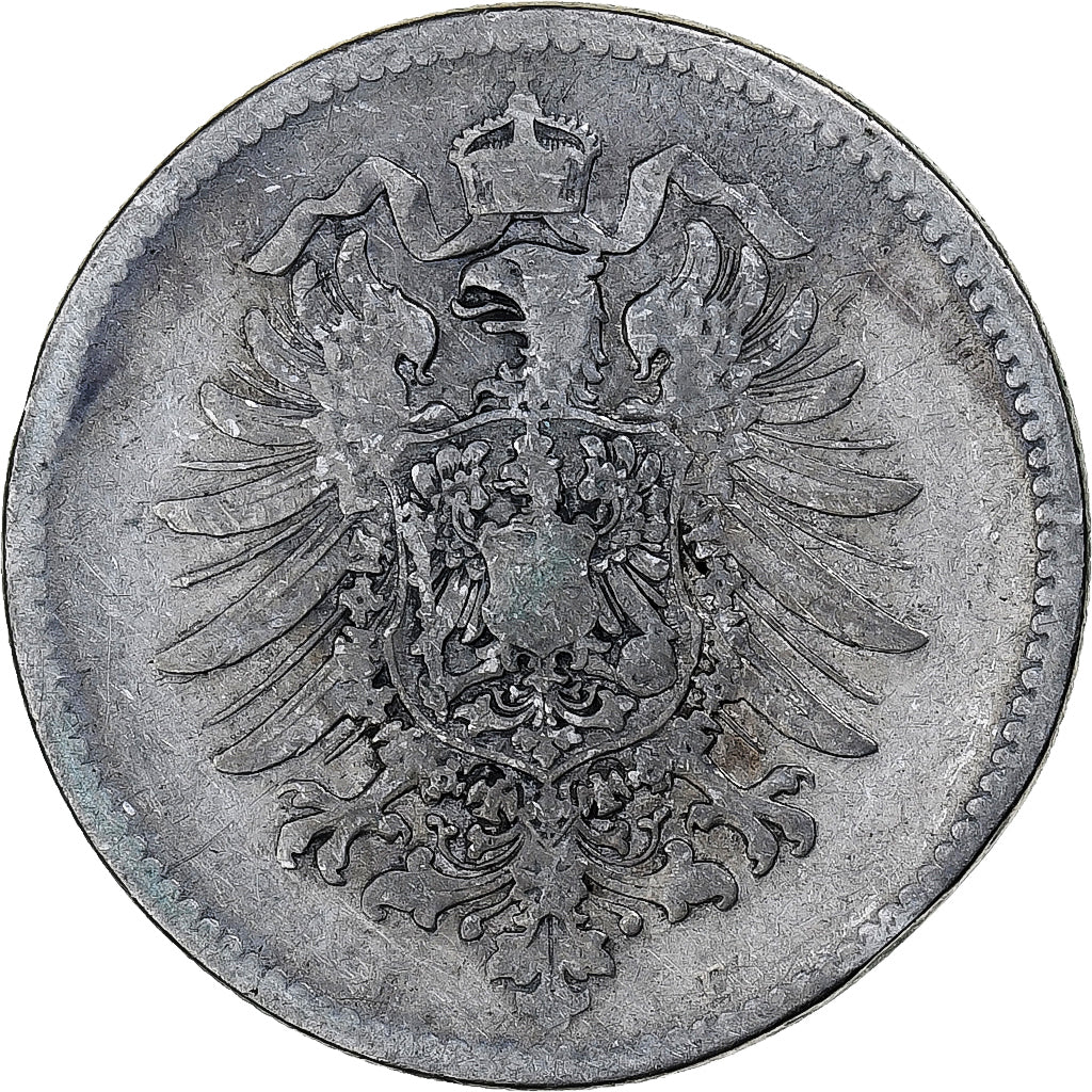 Moneta, NIEMCY - IMPERIUM, Wilhelm I, Mark, 1874, Muldenhütten, EF(40-45)