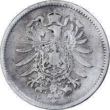 Coin, GERMANY - EMPIRE, Wilhelm I, Mark, 1875, Stuttgart, VF(20-25), Silver