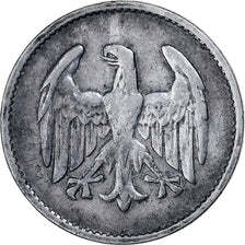 GERMANY, WEIMAR REPUBLIC, Mark, 1924, Karlsruhe, Silver, EF(40-45), KM:42