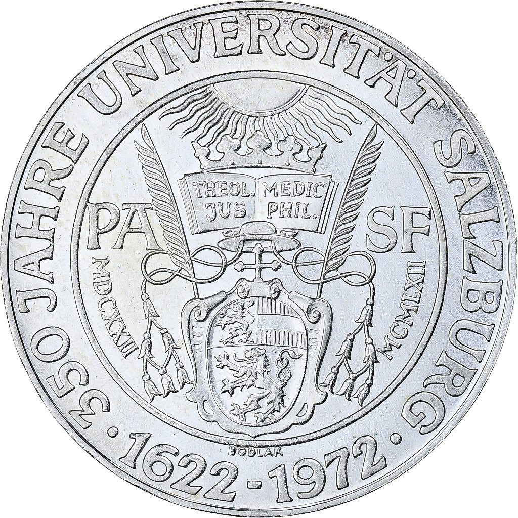 Coin, Austria, Salzburg University, 50 Schilling, 1972, MS(60-62), Silver