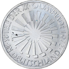 GERMANY - FEDERAL REPUBLIC, 10 Mark, 1972, Stuttgart, AU(55-58), KM:134.1