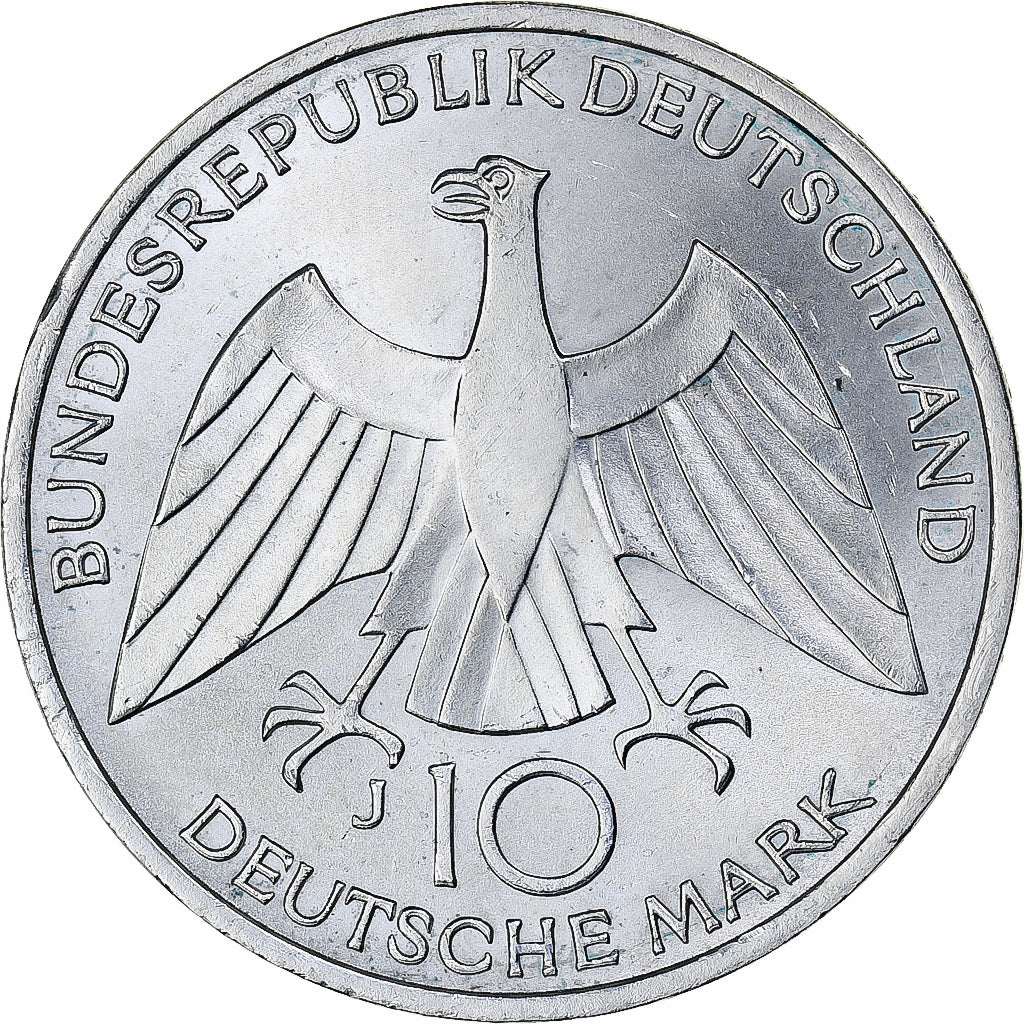 Coin, Germany, 10 Mark, Olympics, 1972, Hamburg, MS(60-62), Silver, KM 131