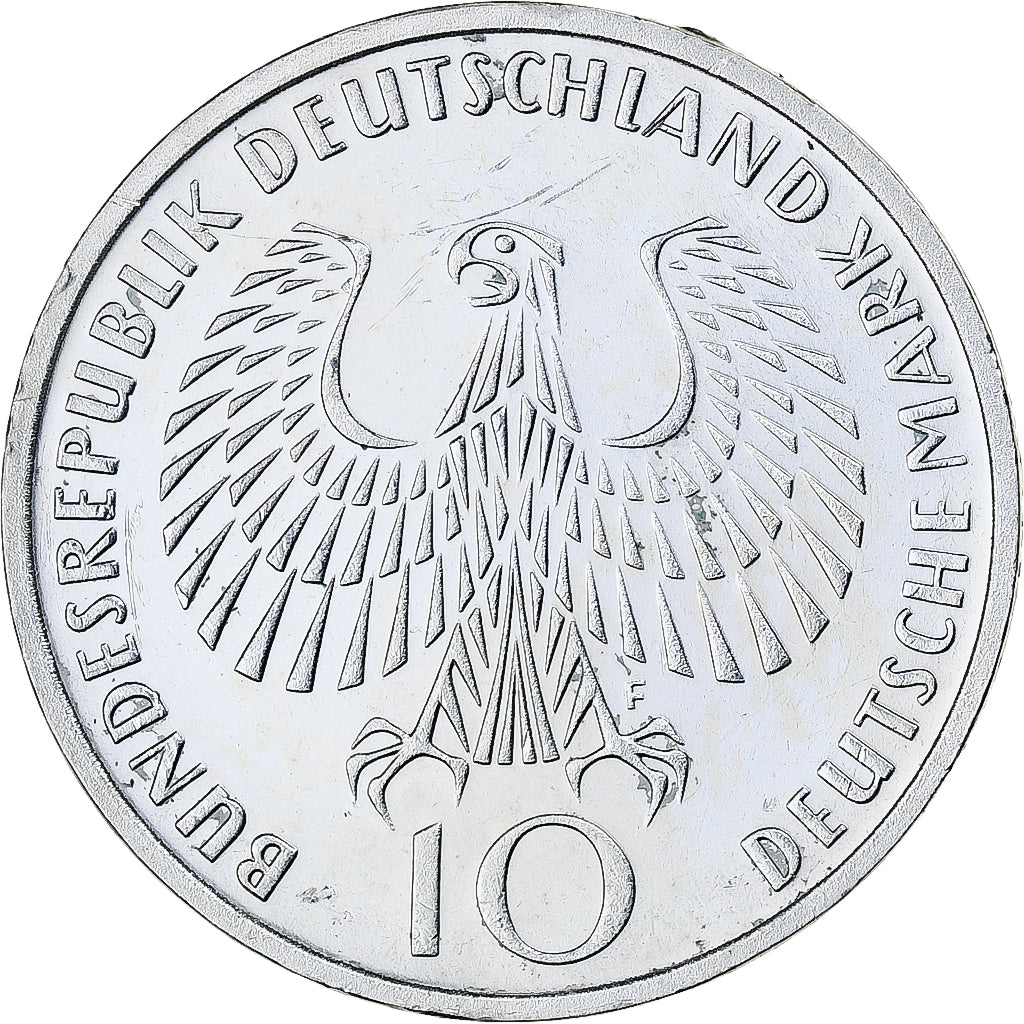 GERMANIA - REPUBBLICA FEDERALE, 10 Mark, Munich Olympics, 1972, Stuttgart, BE