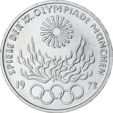 Coin, GERMANY - FEDERAL REPUBLIC, 10 Mark, 1972, Stuttgart, MS(60-62), Silver
