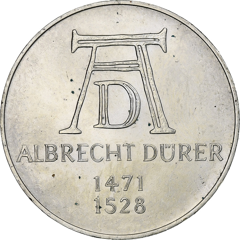 GERMANIA - REPUBBLICA FEDERALE, 5 Mark, 500th Anniversary - Birth of Albrecht D