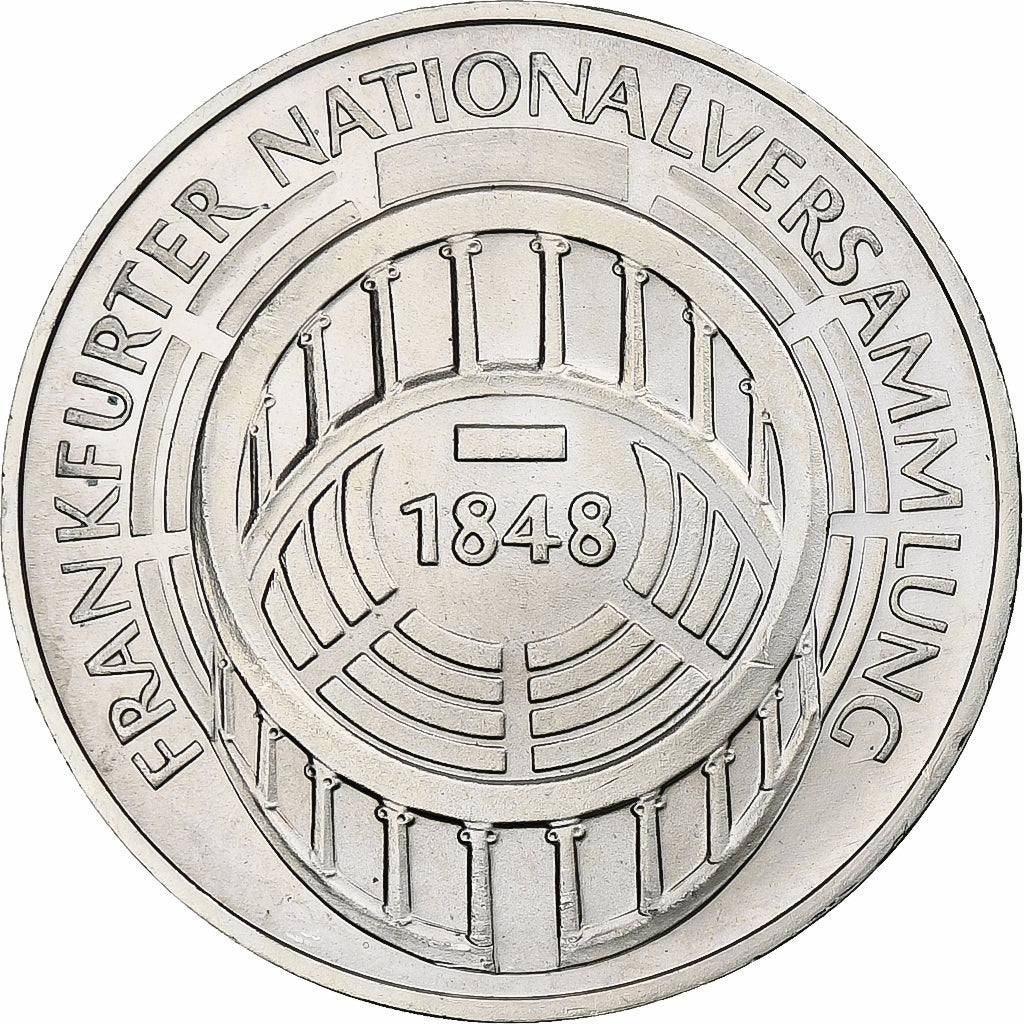 GERMANIA - REPUBBLICA FEDERALE, 5 Mark, 1973, Karlsruhe, Argento, SPL, KM:137