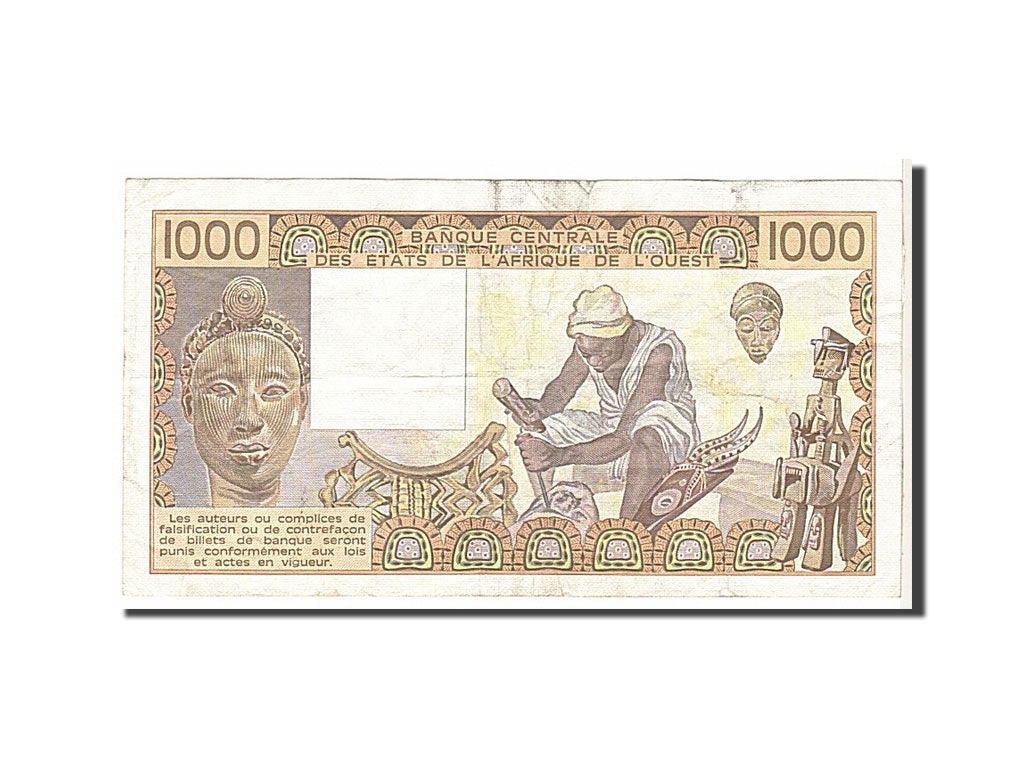 West African States, 1000 Francs, 1984, KM #107Ad, VF(30-35), A803845J008