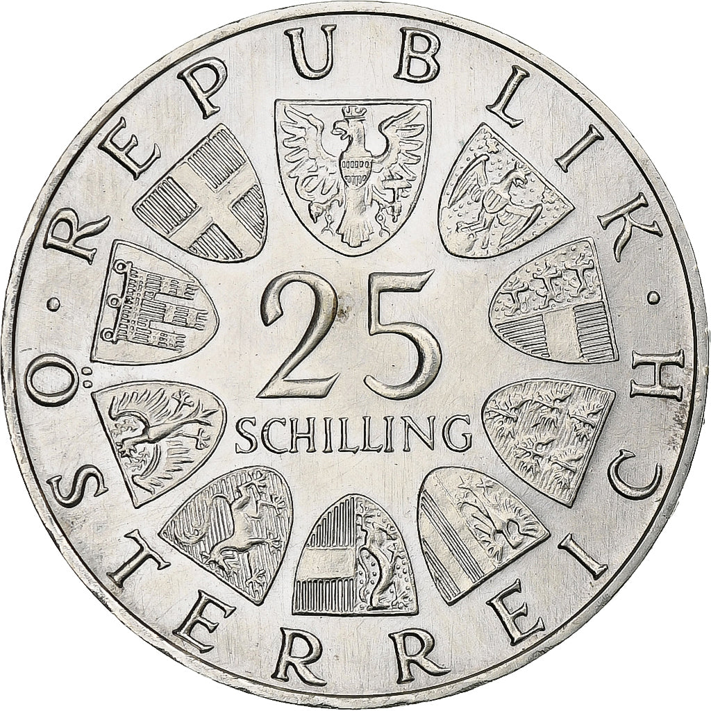 Österreich, 25 Schilling, 1969, Silber, VZ+, KM:2905