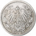 Coin, GERMANY - EMPIRE, 1/2 Mark, 1906, Berlin, EF(40-45), Silver, KM:17