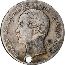 Greece, Othon, 1/2 Drachma, 1855, Vienna, Silver, VF(30-35), KM:34