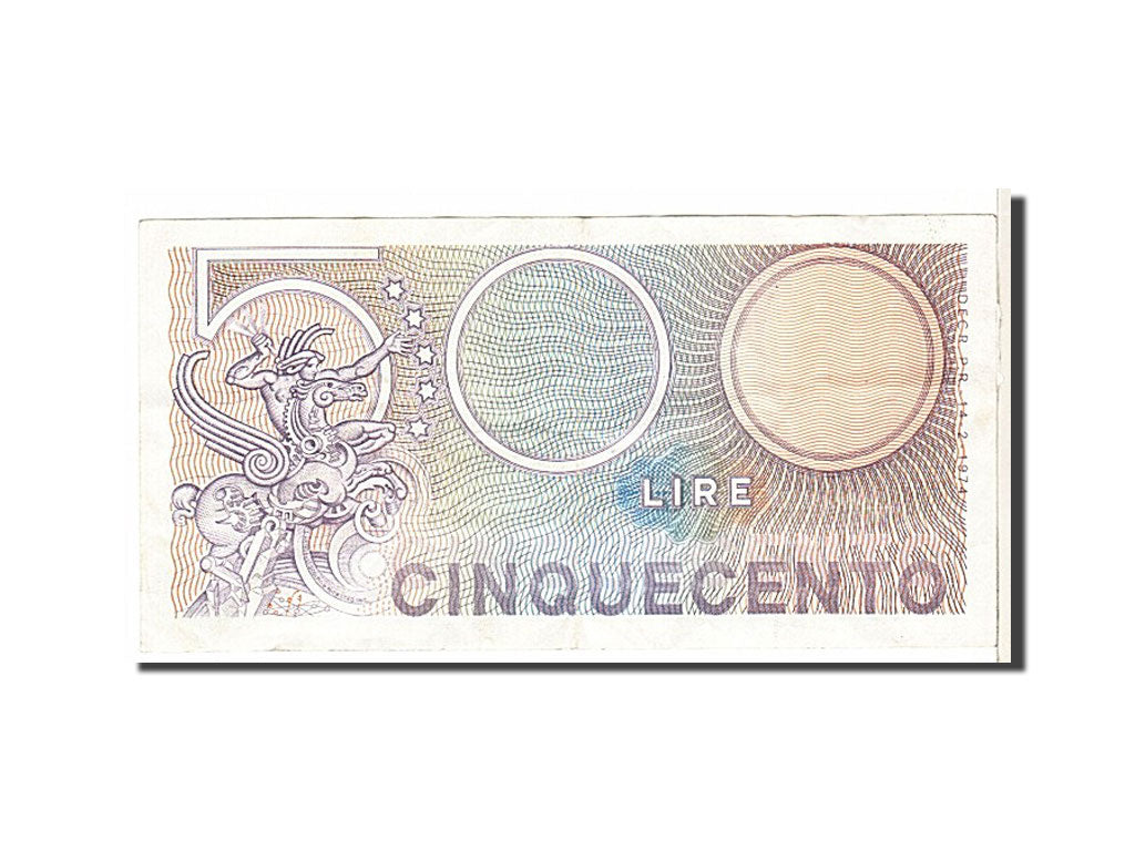 Banknote, Italy, 500 Lire, 1974, EF(40-45)
