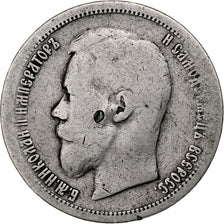 Munten, Rusland, Nicholas II, 50 Kopeks, 1896, St. Petersburg, ZG+, Zilver