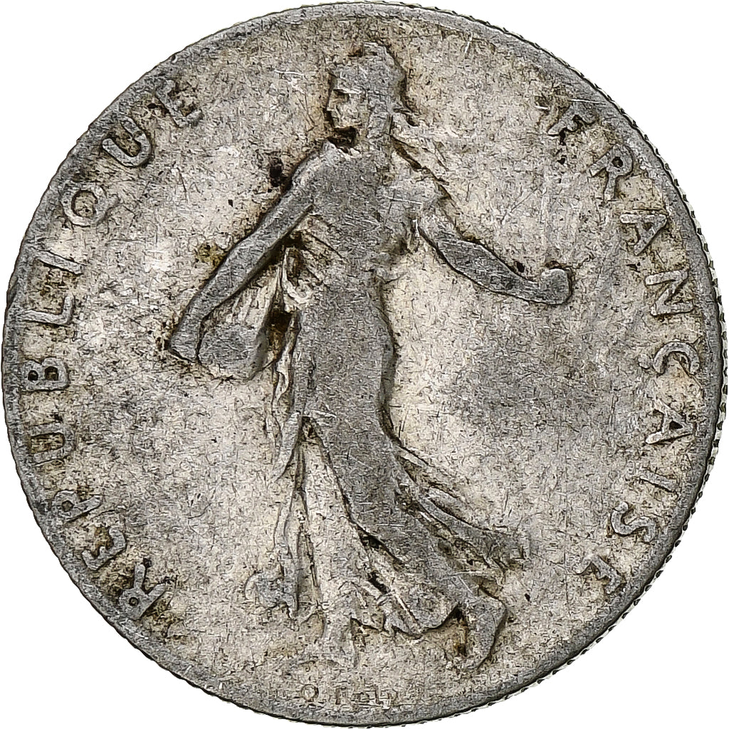 Moneda, Francia, Semeuse, 50 Centimes, 1901, Paris, BC+, Plata, KM:854