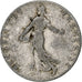 Moneda, Francia, Semeuse, 50 Centimes, 1901, Paris, BC+, Plata, KM:854