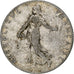Francia, 50 Centimes, Semeuse, 1899, Paris, Plata, BC+, Gadoury:420, KM:854