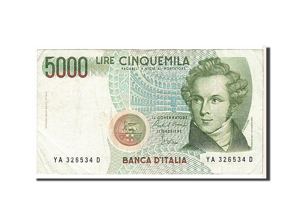 Italy, 5000 Lire, 1985, KM #111a, EF(40-45), YA326534