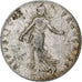 Moneda, Francia, Semeuse, 50 Centimes, 1908, Paris, BC+, Plata, KM:854