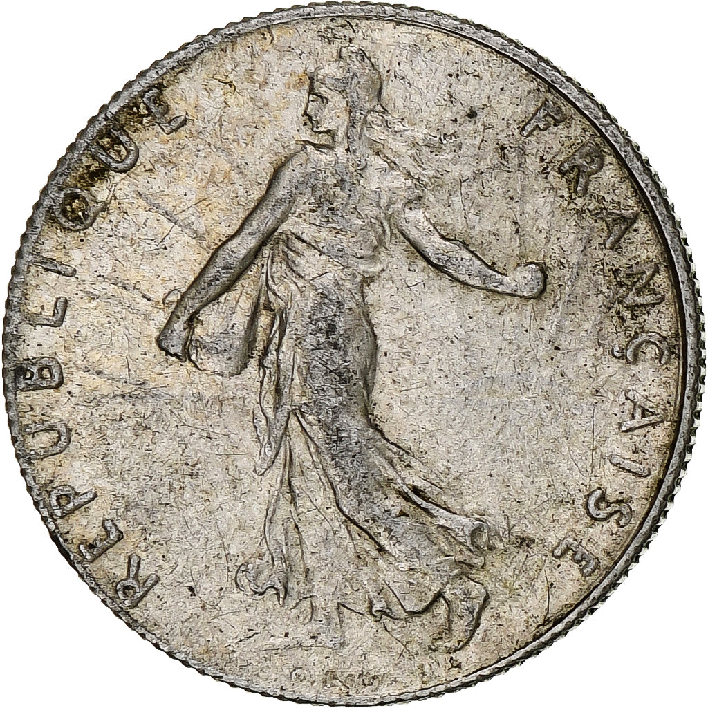 Francia, 50 Centimes, Semeuse, 1913, Paris, Plata, MBC+, Gadoury:420, KM:854