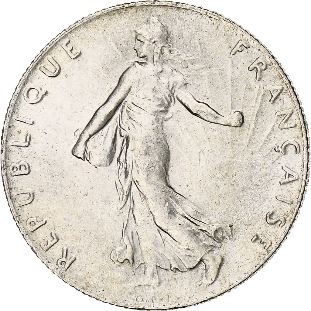 France, 50 Centimes, Semeuse, 1913, Paris, Silver, MS(60-62), Gadoury:420