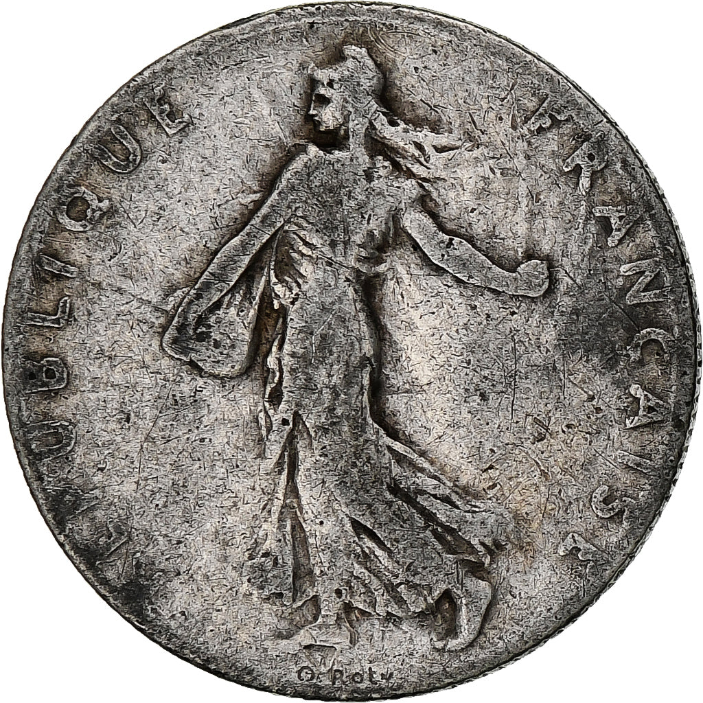 France, Semeuse, 50 Centimes, 1904, Paris, VF(30-35), Silver, KM:854,Gadoury 420