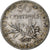 Moneda, Francia, Semeuse, 50 Centimes, 1907, Paris, BC+, Plata, KM:854