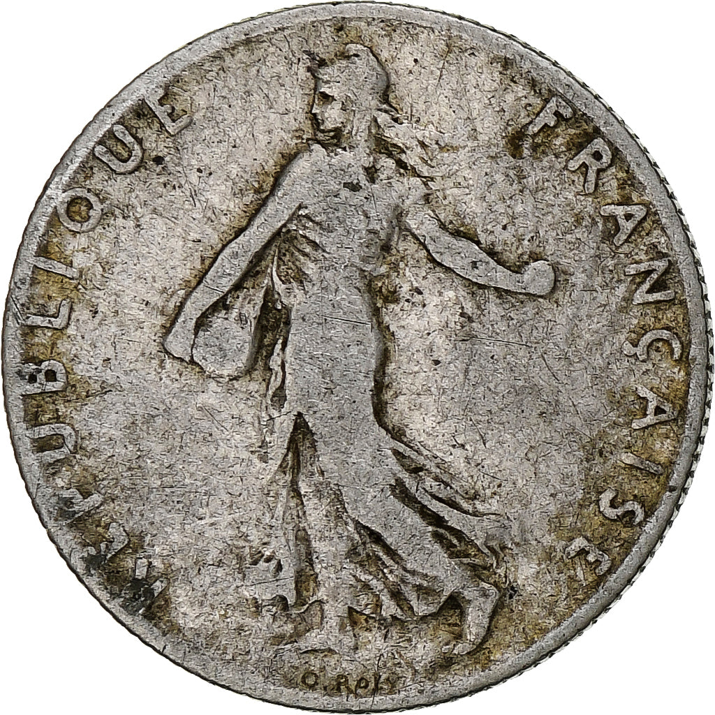 Moneda, Francia, Semeuse, 50 Centimes, 1909, Paris, BC+, Plata, KM:854