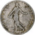 Moneda, Francia, Semeuse, 50 Centimes, 1909, Paris, BC+, Plata, KM:854