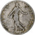 Moneda, Francia, Semeuse, 50 Centimes, 1909, Paris, BC+, Plata, KM:854