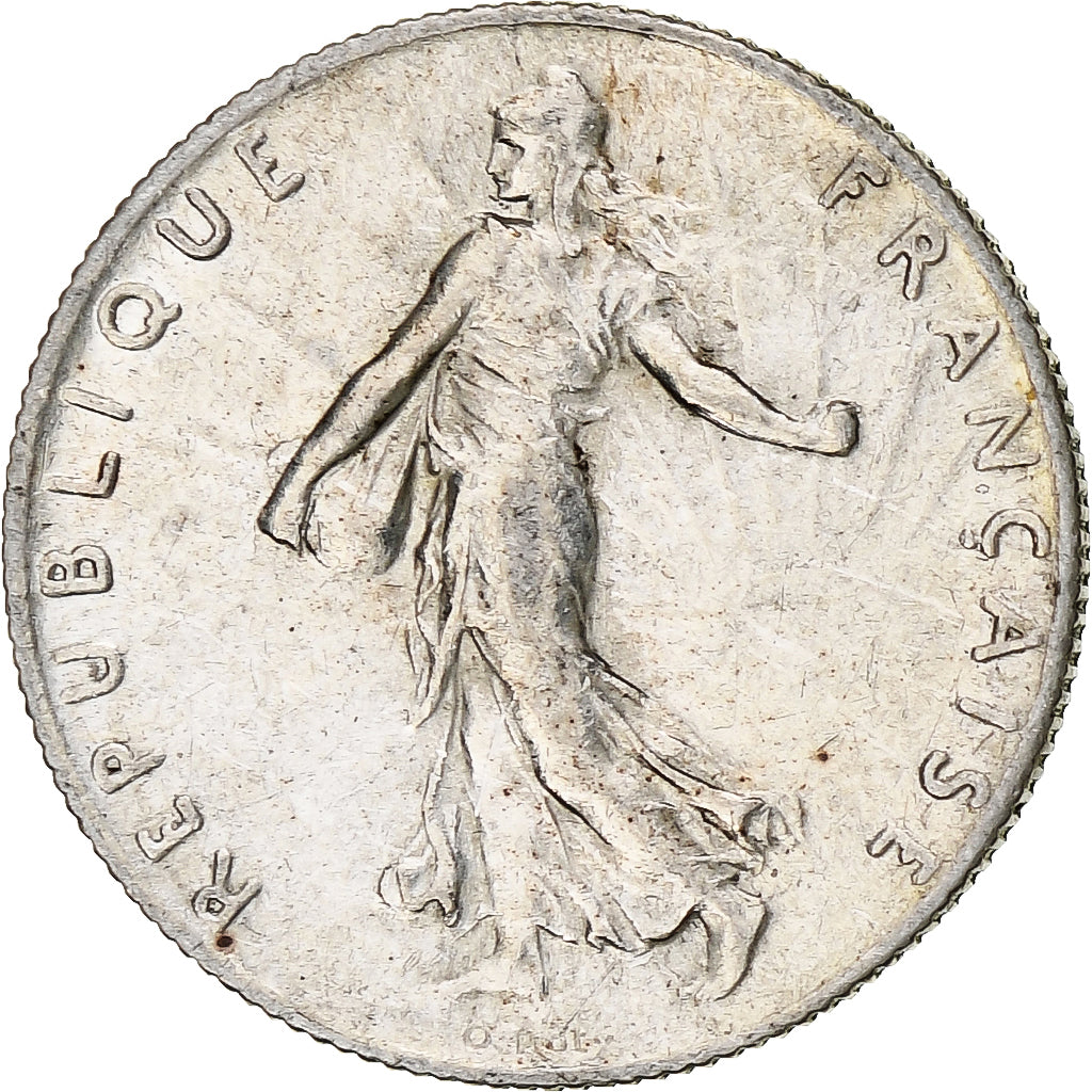 Frankreich, 50 Centimes, Semeuse, 1916, Paris, Silber, VZ+, Gadoury:420, KM:854