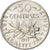 France, Semeuse, 50 Centimes, 1917, Paris, MS(60-62), Silver, KM:854, Gadoury420
