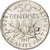 France, Semeuse, 50 Centimes, 1917, Paris, MS(60-62), Silver, KM:854, Gadoury420