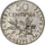 Francia, 50 Centimes, Semeuse, 1898, Paris, Plata, BC+, Gadoury:420, KM:854