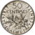 Francia, 50 Centimes, Semeuse, 1898, Paris, Plata, MBC+, Gadoury:420, KM:854