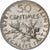 Frankrijk, 50 Centimes, Semeuse, 1898, Paris, Zilver, PR, Gadoury:420, KM:854