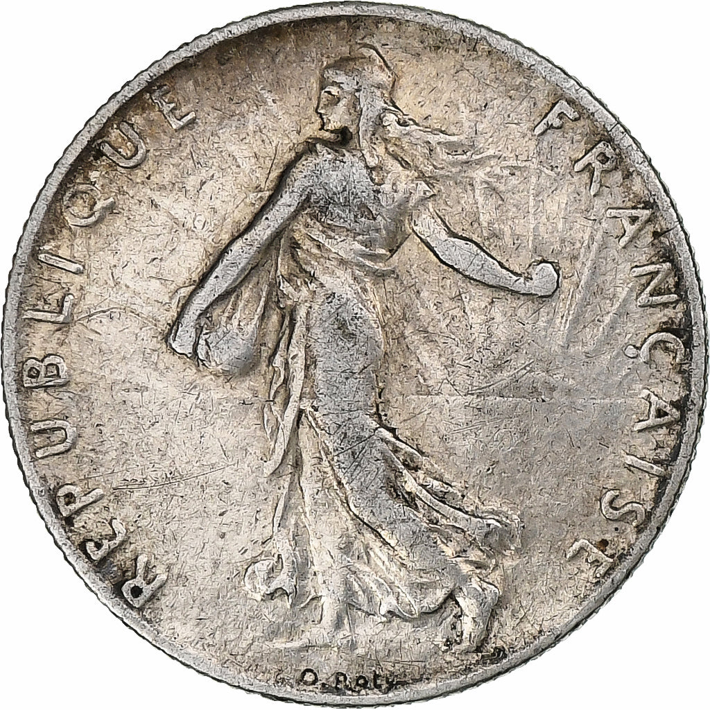 Francja, 50 Centimes, Semeuse, 1905, Paris, Srebro, EF(40-45), Gadoury:420