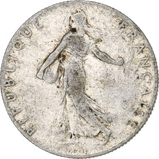 Frankreich, 50 Centimes, Semeuse, 1908, Paris, Silber, SS+, Gadoury:420, KM:854