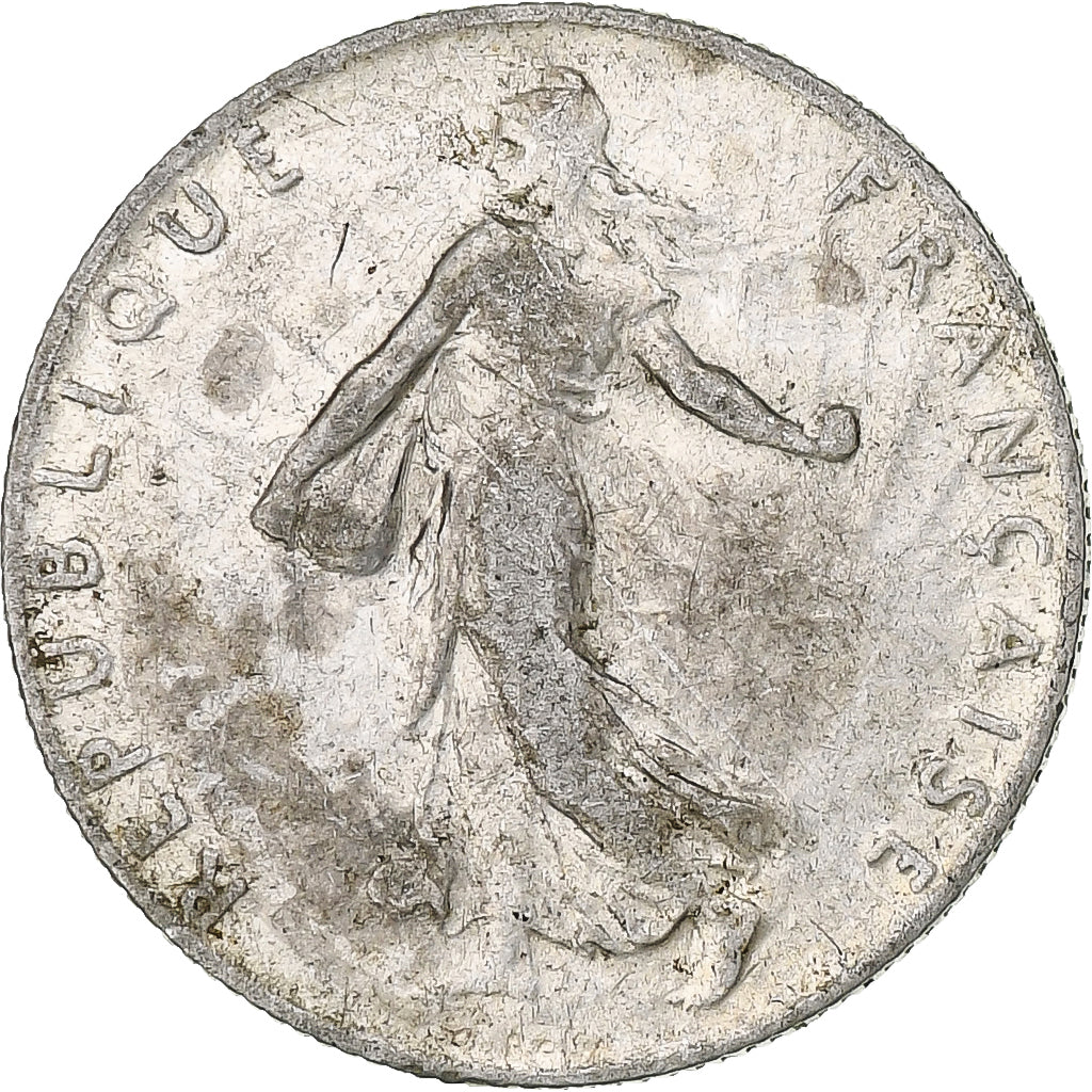 Frankrijk, 50 Centimes, Semeuse, 1912, Paris, Zilver, ZF+, Gadoury:420, KM:854
