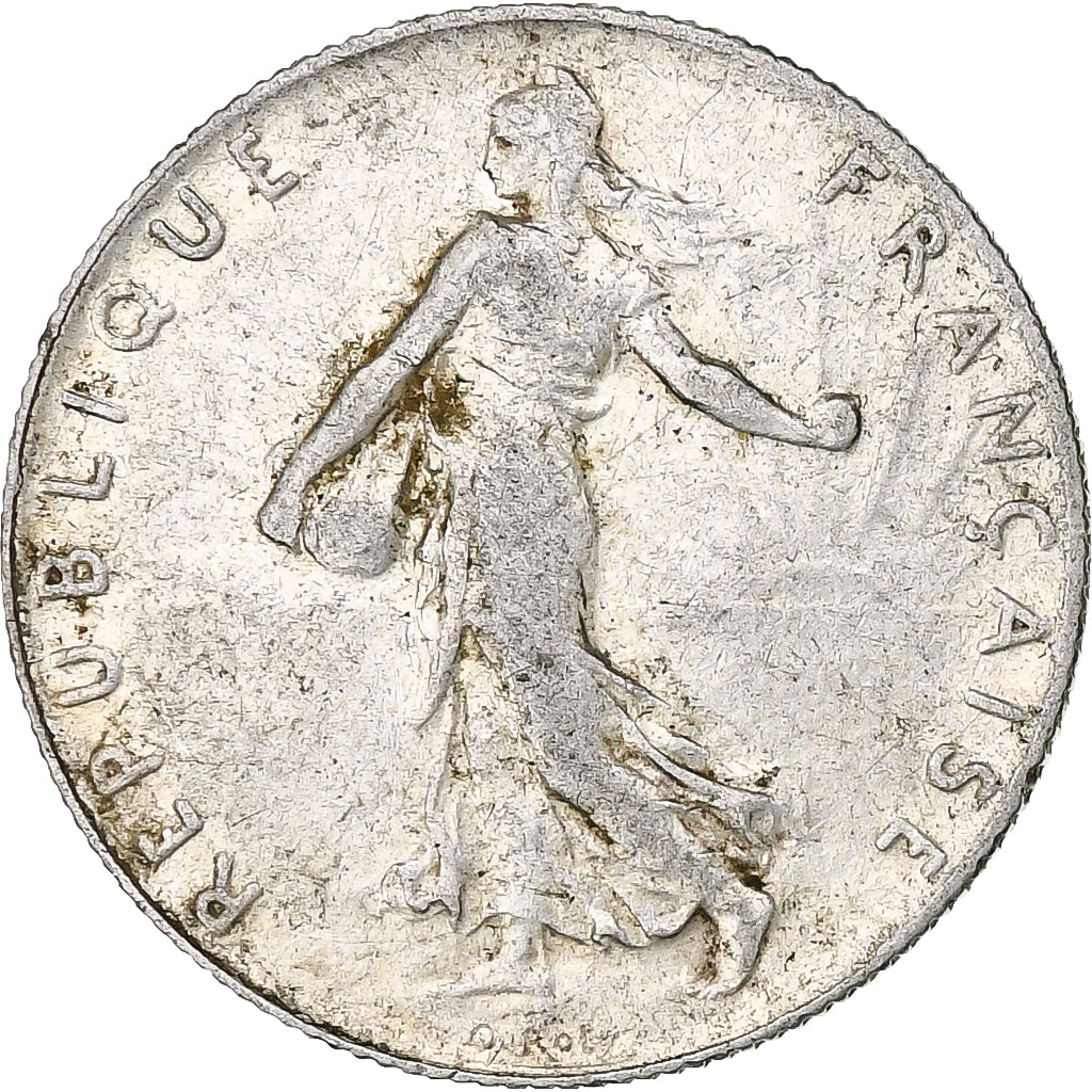 Munten, Frankrijk, Semeuse, 50 Centimes, 1912, PR, Zilver, Gadoury:420