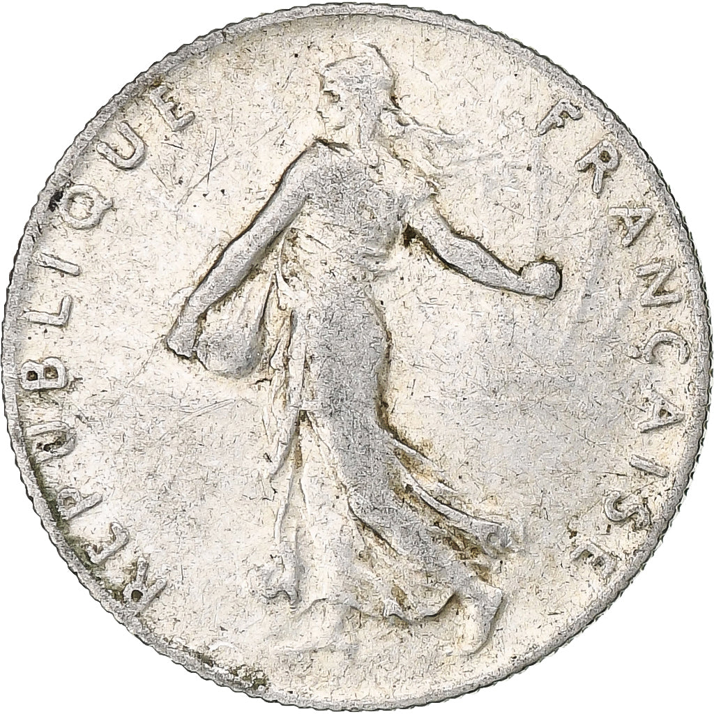 Frankrijk, 50 Centimes, Semeuse, 1912, Paris, Zilver, ZF, Gadoury:420, KM:854
