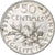 Munten, Frankrijk, Semeuse, 50 Centimes, 1901, Paris, ZF, Zilver, KM:854
