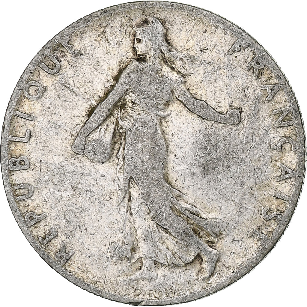 Francia, 50 Centimes, Semeuse, 1901, Paris, Plata, BC+, Gadoury:420, KM:854