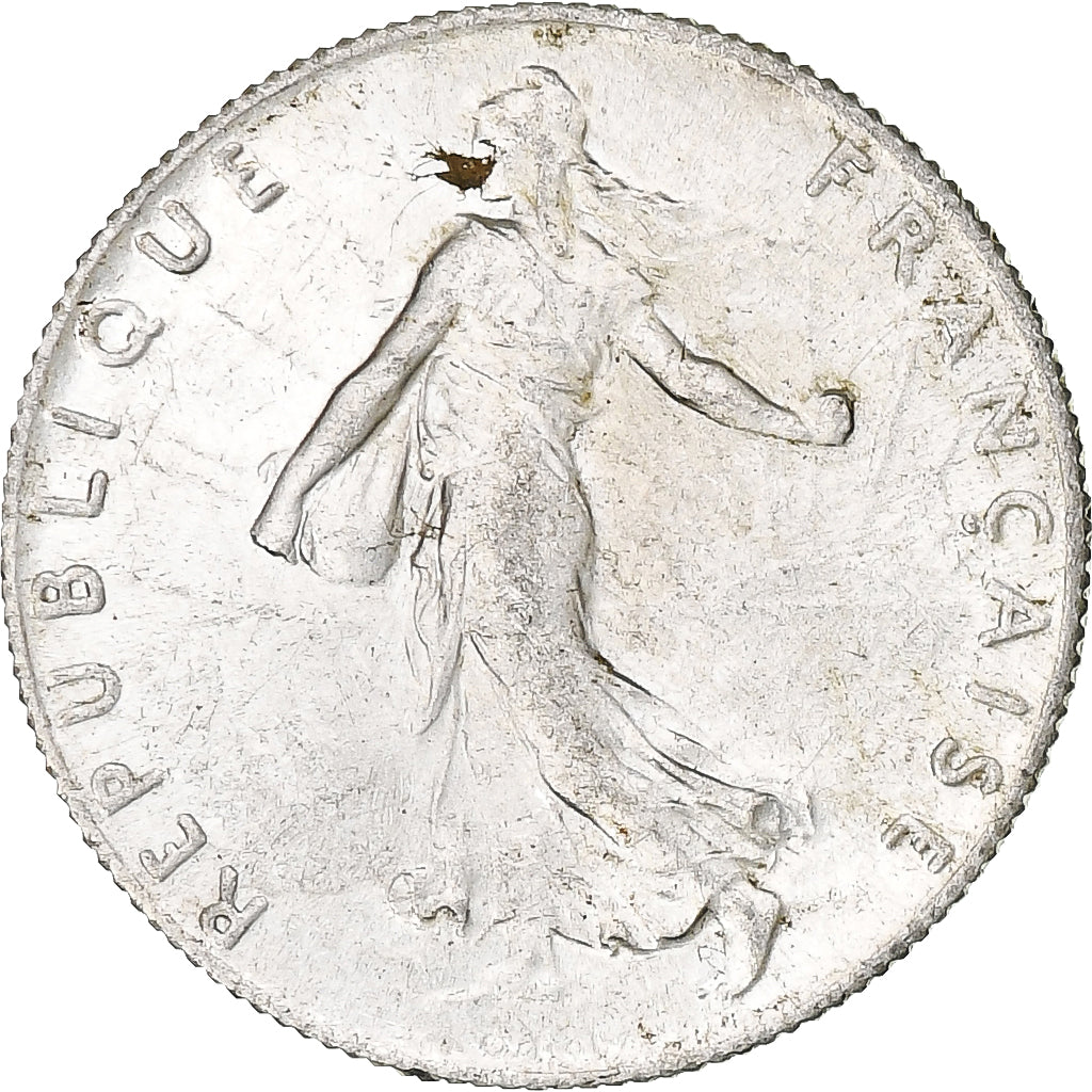 France, 50 Centimes, Semeuse, 1916, Paris, Silver, MS(60-62), KM:854