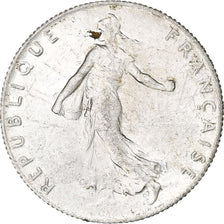 France, 50 Centimes, Semeuse, 1916, Paris, Silver, MS(60-62), KM:854