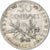 Moneda, Francia, Semeuse, 50 Centimes, 1908, Paris, BC+, Plata, KM:854