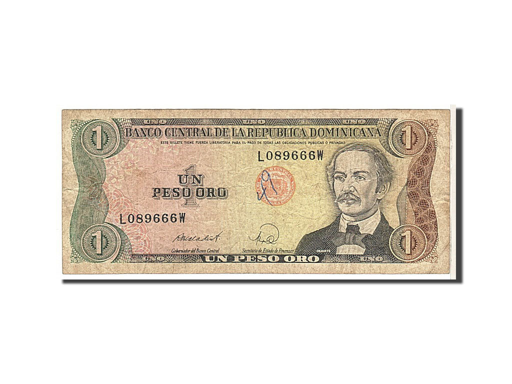 Dominican Republic, 1 Peso Oro, 1984, KM #126a, VG(8-10), L089666W