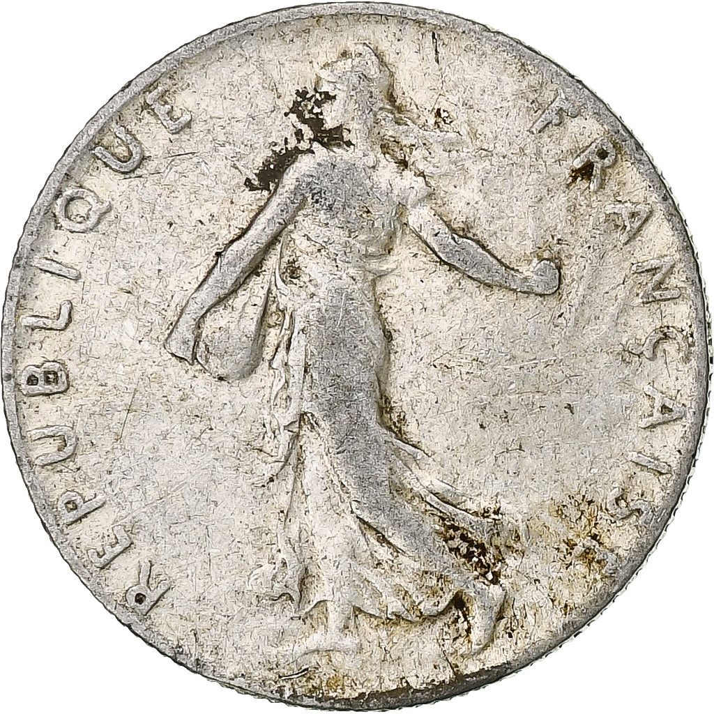 Moneda, Francia, Semeuse, 50 Centimes, 1910, Paris, BC+, Plata, KM:854