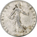 Moneda, Francia, Semeuse, 50 Centimes, 1910, Paris, BC+, Plata, KM:854